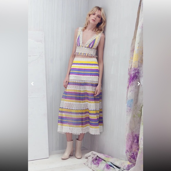 Striped Lace Trim 2-piece skirt set - Picture 1 of 1